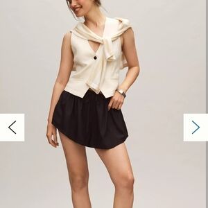 NWT Maeve Silky Chemisette  Shorts Black Size Small, Medium,  Large